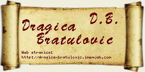 Dragica Bratulović vizit kartica